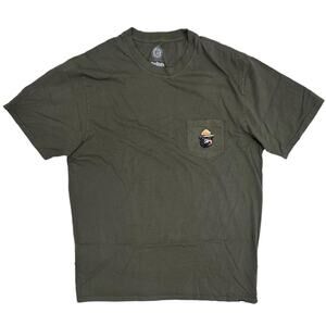 Teton Gravity Research Men's T-Shirt Smokey Pocket Short Sleeve Crewneck Tee